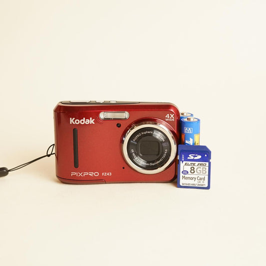 Kodak PixPro FZ43 Digital Camera | 16MP | Tested & Working | Red