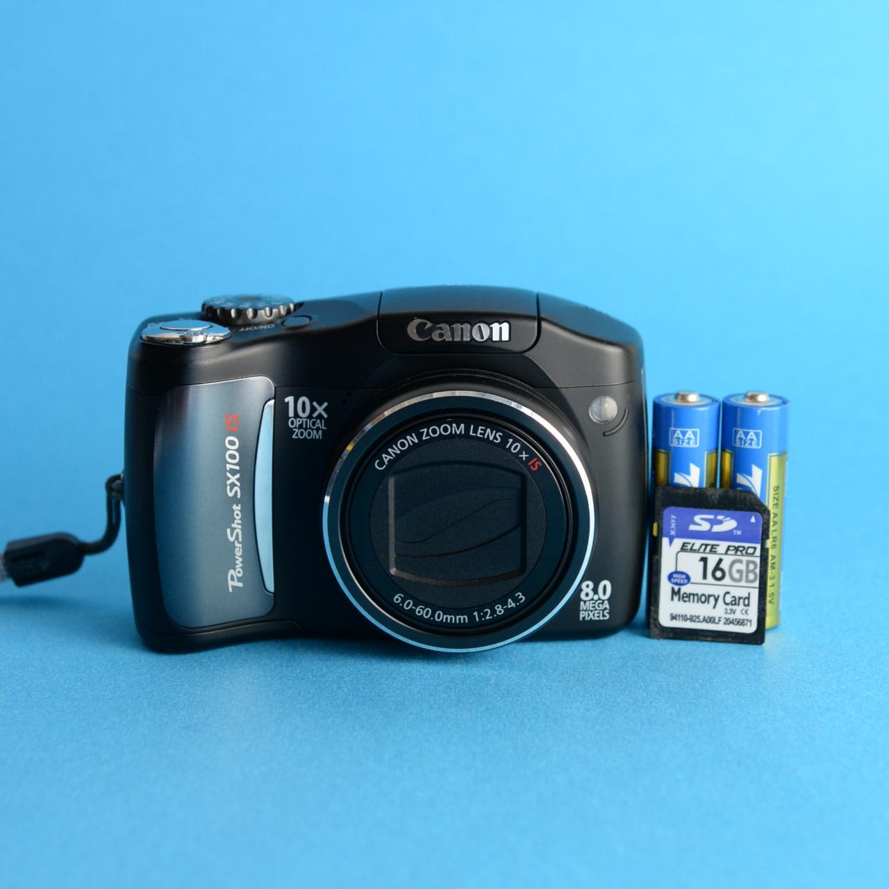 Canon PowerShot SX100 IS | 8MP Digital Camera | Tested & Working | Black