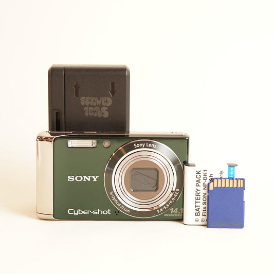 Sony Cyber-shot DSC-W370 Digital Camera | 14.1MP | Tested & Working | Green