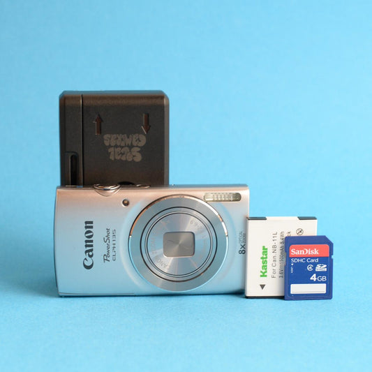 Canon PowerShot ELPH 135 Digital Camera | 16MP | Tested & Working | Silver