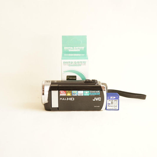 JVC Everio GZ-E200BU Digital Camcorder | Tested & Working | Black