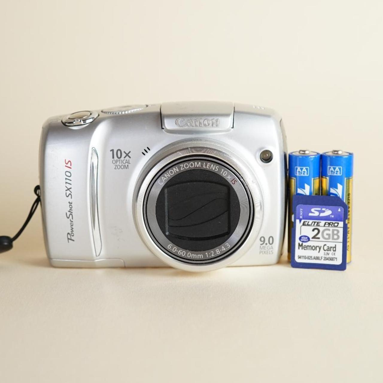 Canon PowerShot SX110 IS | 9MP Digital Camera | Tested & Working | Silver