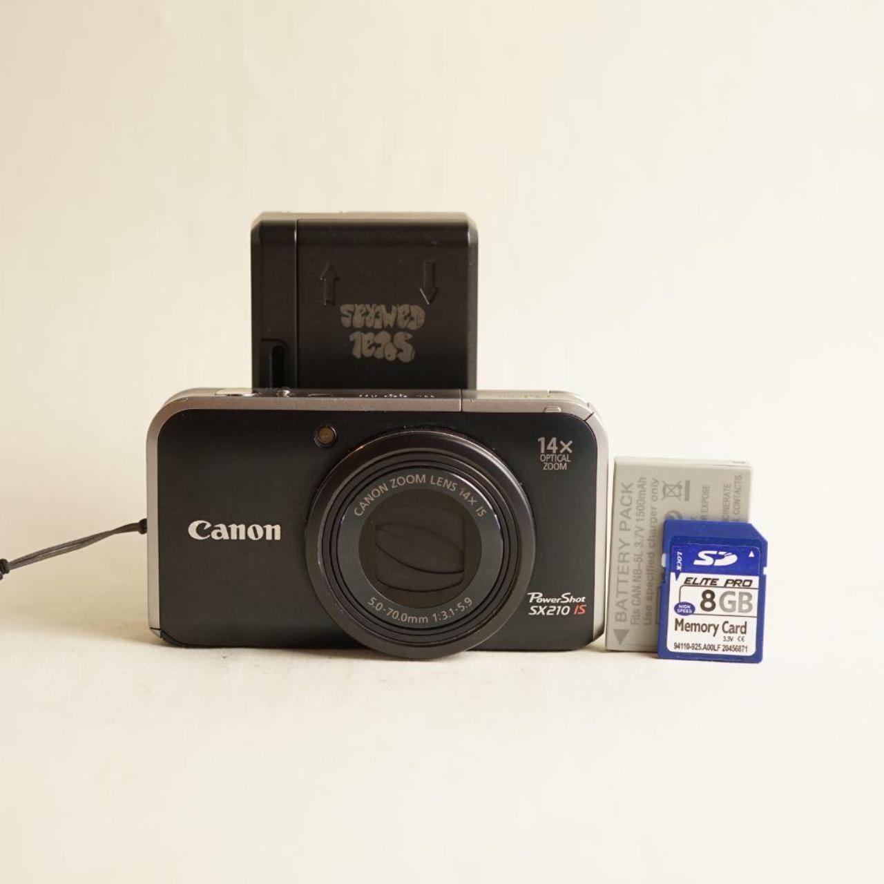 Canon PowerShot SX210 IS Digital Camera | 14.1MP | Read Description | Black