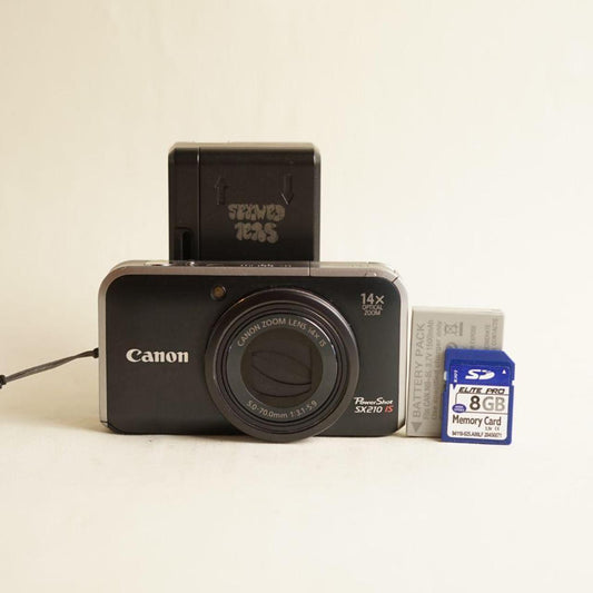Canon PowerShot SX210 IS Digital Camera | 14.1MP | Read Description | Black