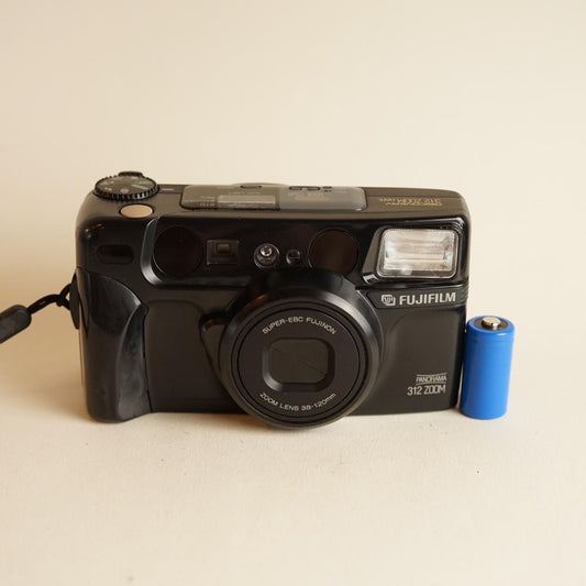 Fujifilm 312 Zoom 35mm Film Camera | Point and Shoot | Tested & Working | Black