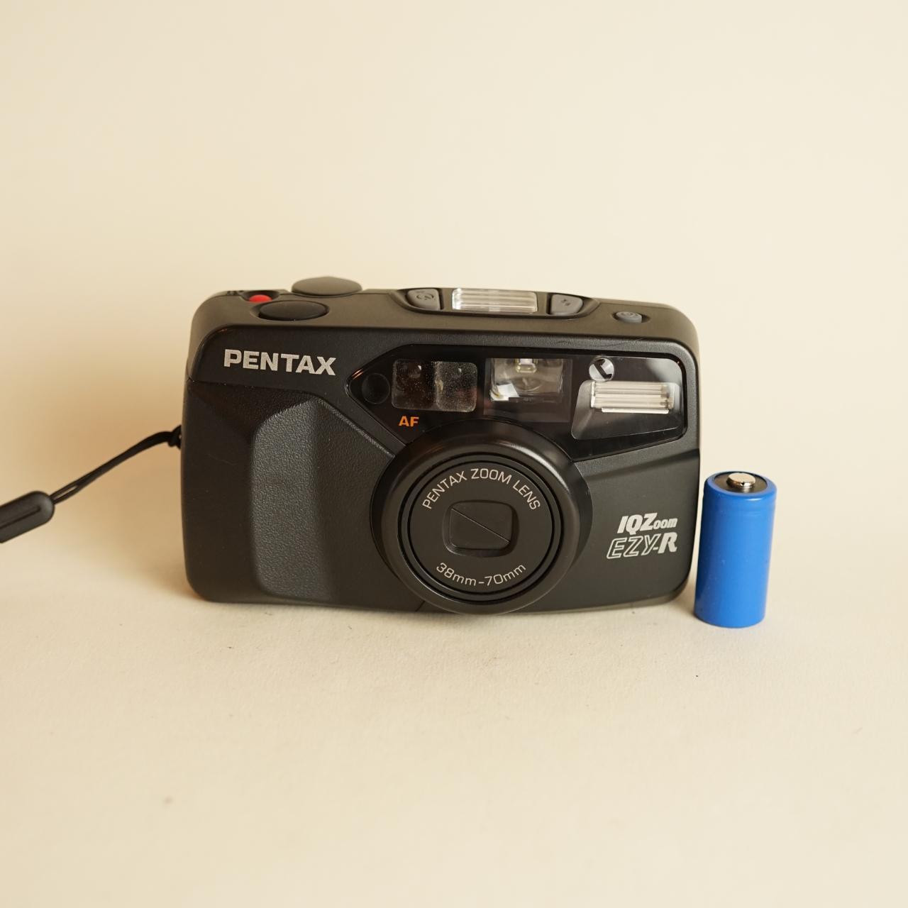 Pentax IQZoom EZY-R Film Camera | 35mm Point and Shoot | Tested & Working | Black