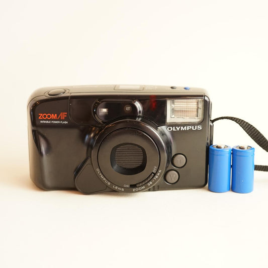 Olympus Infinity Zoom 210 35mm Film Camera | Tested & Working | Black