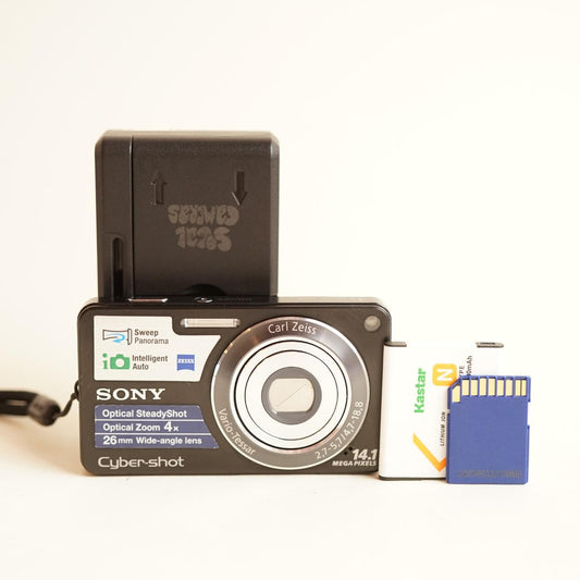 Sony Cyber-shot DSC-W350 Digital Camera | 14.1MP | Tested & Working | Black