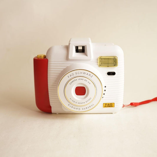FAO Schwarz Instant Camera | Tested & Working | White & Red