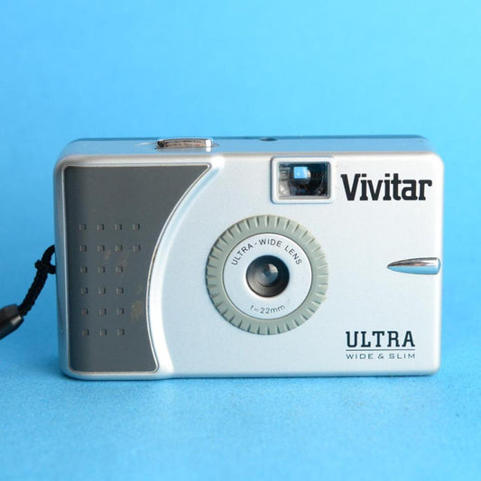 Vivitar Ultra Wide & Slim | 35mm Film Camera | Tested & Working | Silver