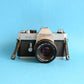 Canon TX Film Camera with Canon FD 50mm Lens | 35mm SLR | Tested & Working | Silver & Black