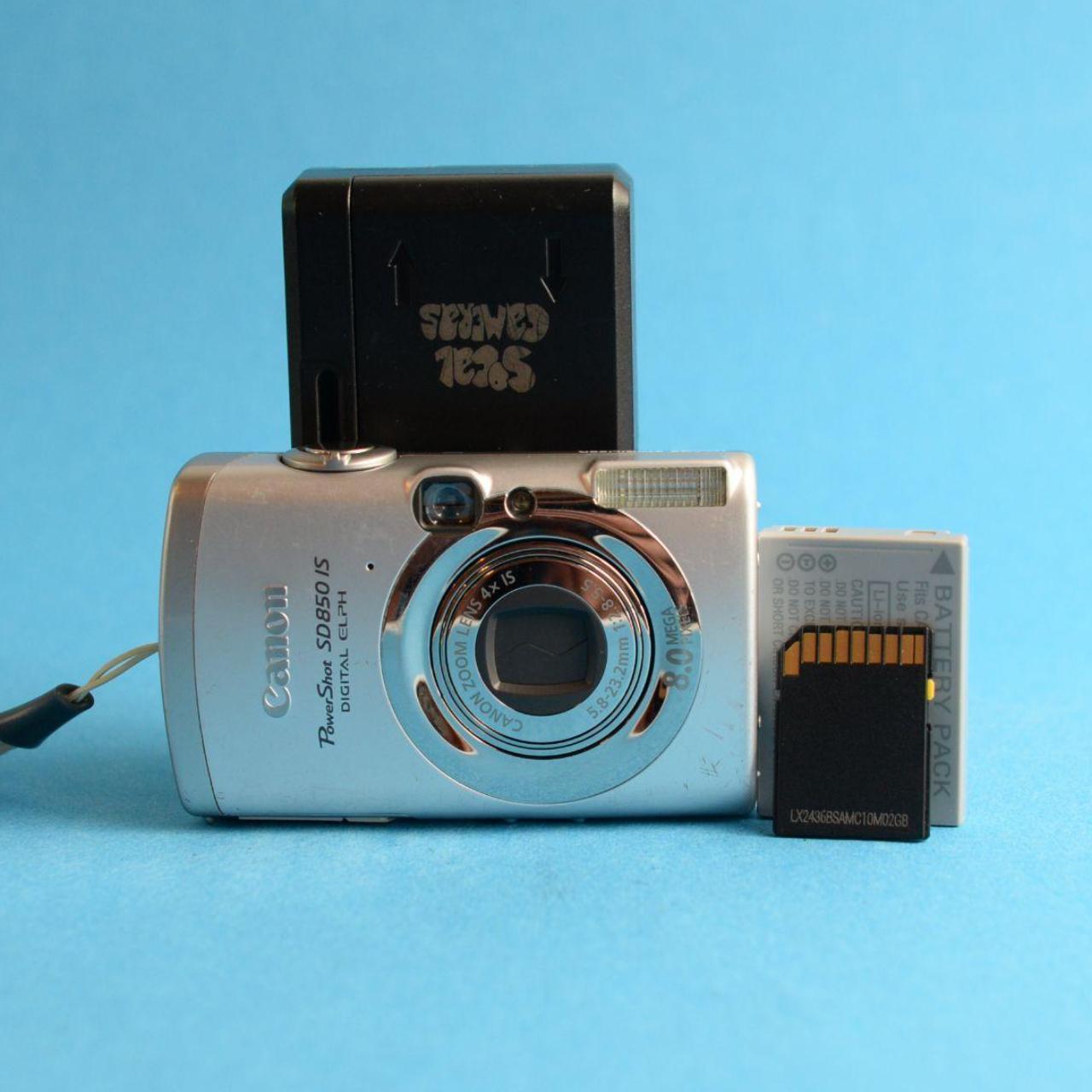 Canon PowerShot SD850 IS Digital Camera | 8MP | Tested & Working | Silver