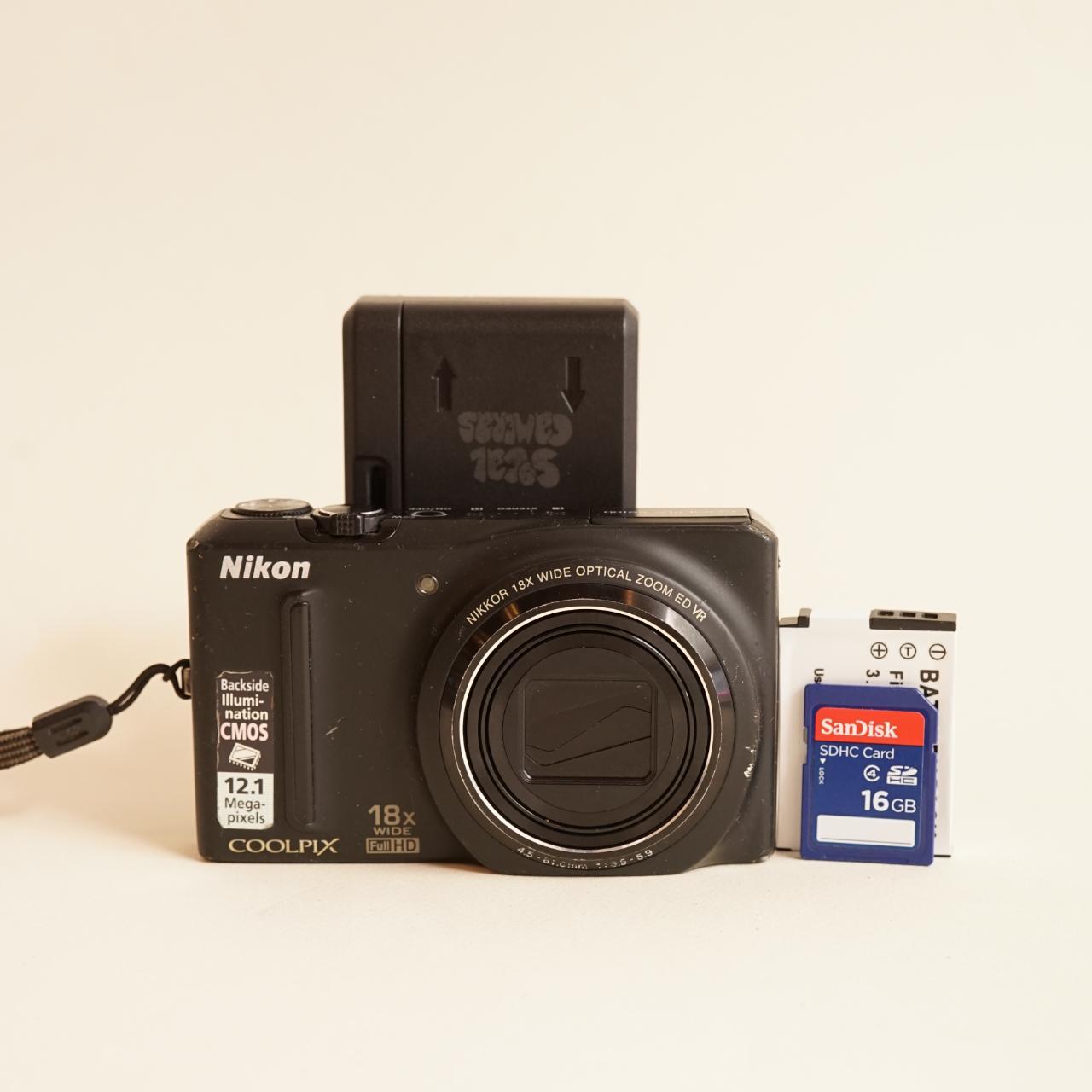 Nikon Coolpix S9100 Digital Camera | 12.1MP | Tested & Working | Black