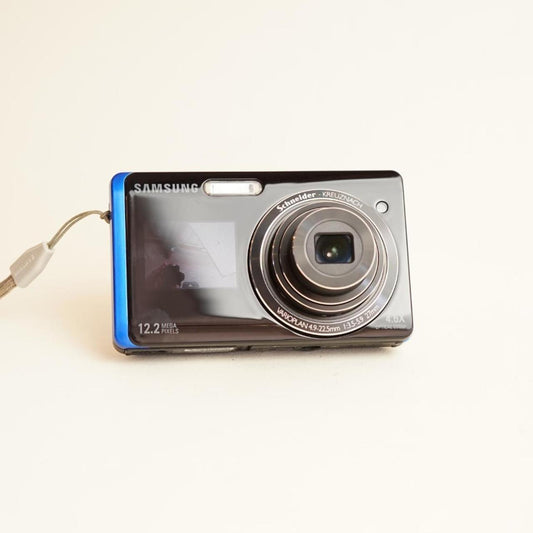 Samsung ST500 Digital Camera | 12.2MP | Tested & Working | Black w/Blue Trim