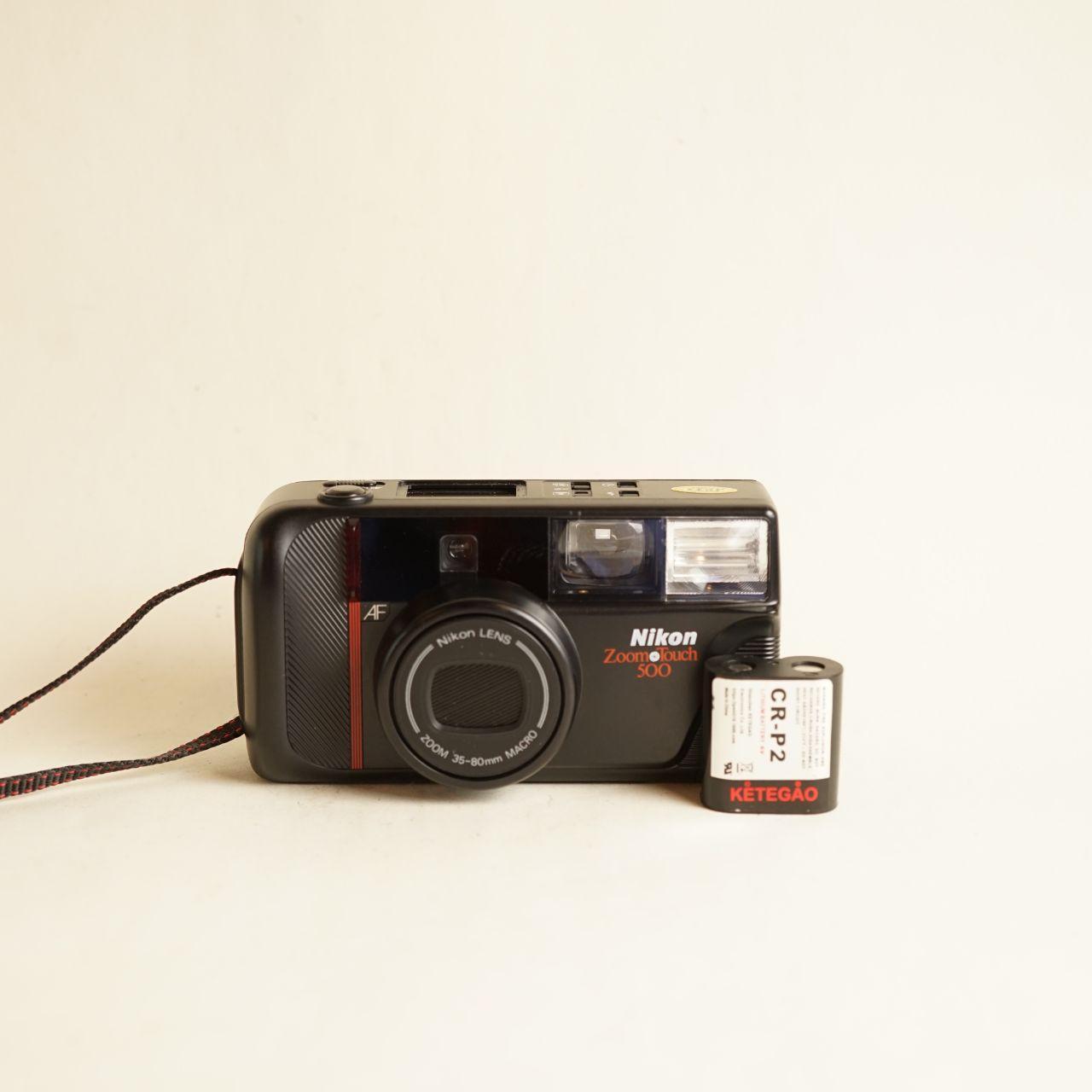 Nikon Zoom Touch 500 Film Camera | 35mm Point & Shoot | Tested & Working | Black