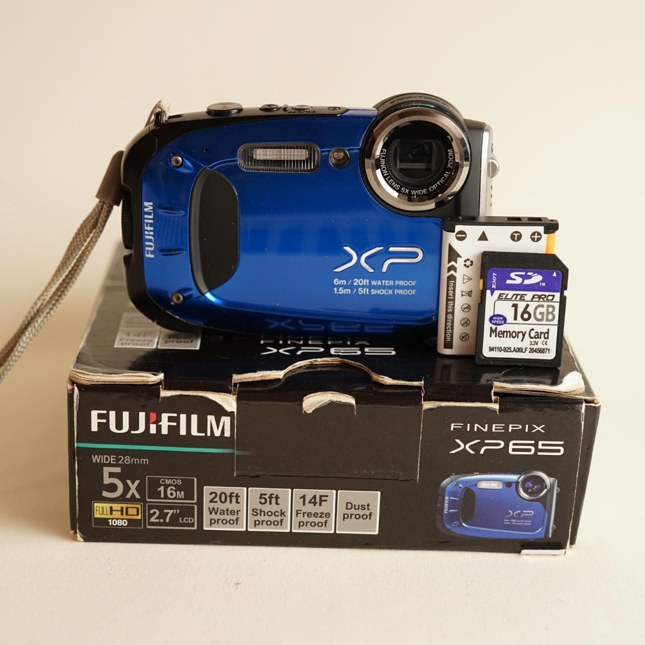 Fujifilm Finepix XP65 Digital Camera | 16MP | Tested & Working w/Warranty | Blue