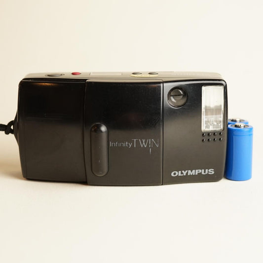 Olympus Infinity Twin | 35mm Film Camera | Tested & Working w/Warranty | Black