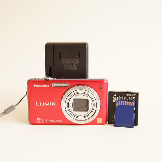 Panasonic Lumix DMC-FH20 Digital Camera | 14.1MP | Tested & Working | Red