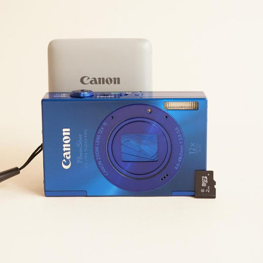 Canon PowerShot ELPH 520 HS Digital Camera | 10.1MP | Tested & Working | Blue