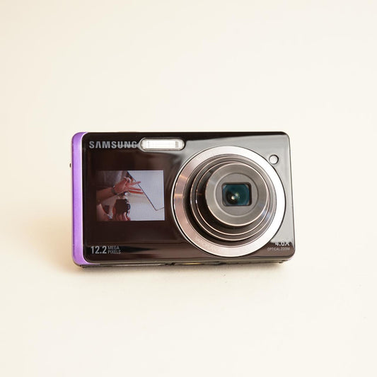 Samsung TL225 Digital Camera | 12.2MP | Tested & Working | Black & Purple Trim