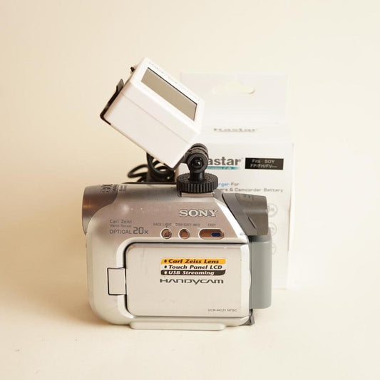 Sony Handycam DCR-HC21 Digital Camcorder with Tapeless Setup | Camcorder | Tested & Working | Silver