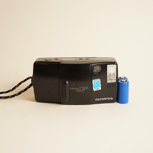 Olympus Infinity Twin | 35mm Point & Shoot Film Camera | Tested & Working