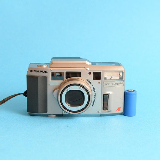 Olympus Accura View 90 Film Camera | 35mm Point & Shoot | Tested & Working | Silver