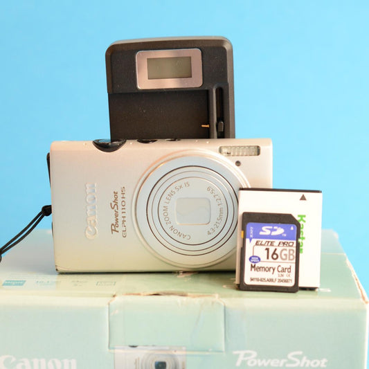 Canon PowerShot ELPH 110 HS Digital Camera | 16.1MP | Tested & Working | Silver
