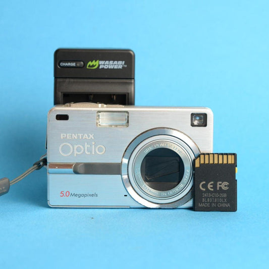 Pentax Optio SV Digital Camera | 5MP | Tested & Working | Silver