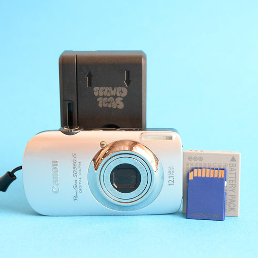 Canon PowerShot SD960 IS Digital Camera | 12.1MP | Tested & Working | Silver