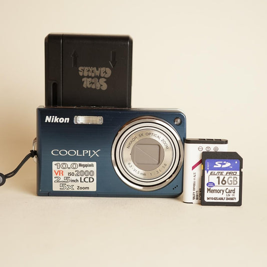 Nikon Coolpix S550 Digital Camera | 10MP | Tested & Working | Blue