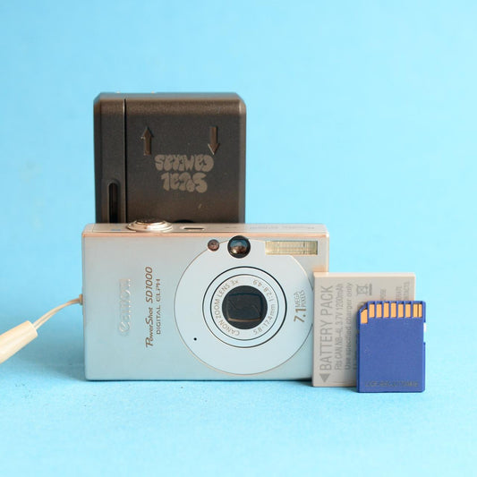 Canon PowerShot SD1000 Digital Camera | 7.1MP | Tested & Working | Silver