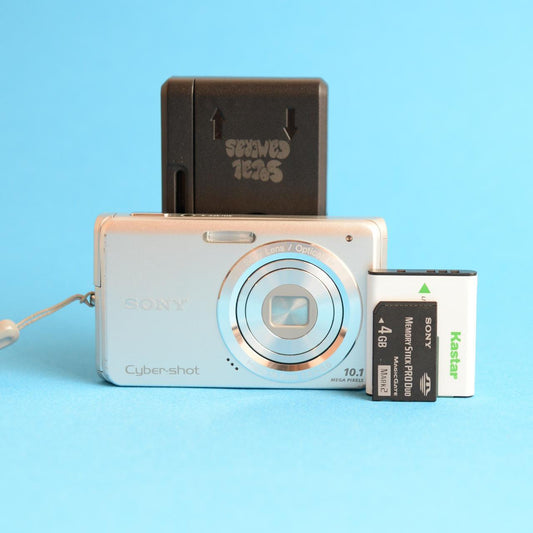 Sony Cyber-shot DSC-W180 Digital Camera | 10.1MP | Tested & Working | Black