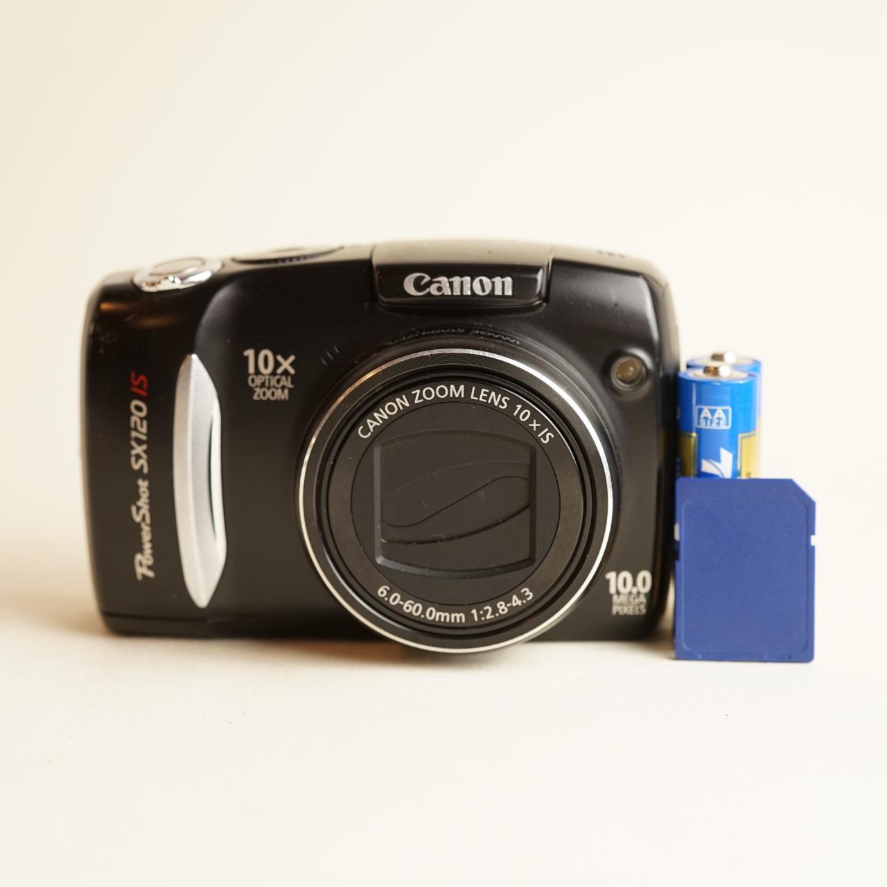 Canon PowerShot SX120 IS Digital Camera | 10MP | Tested & Working | Black