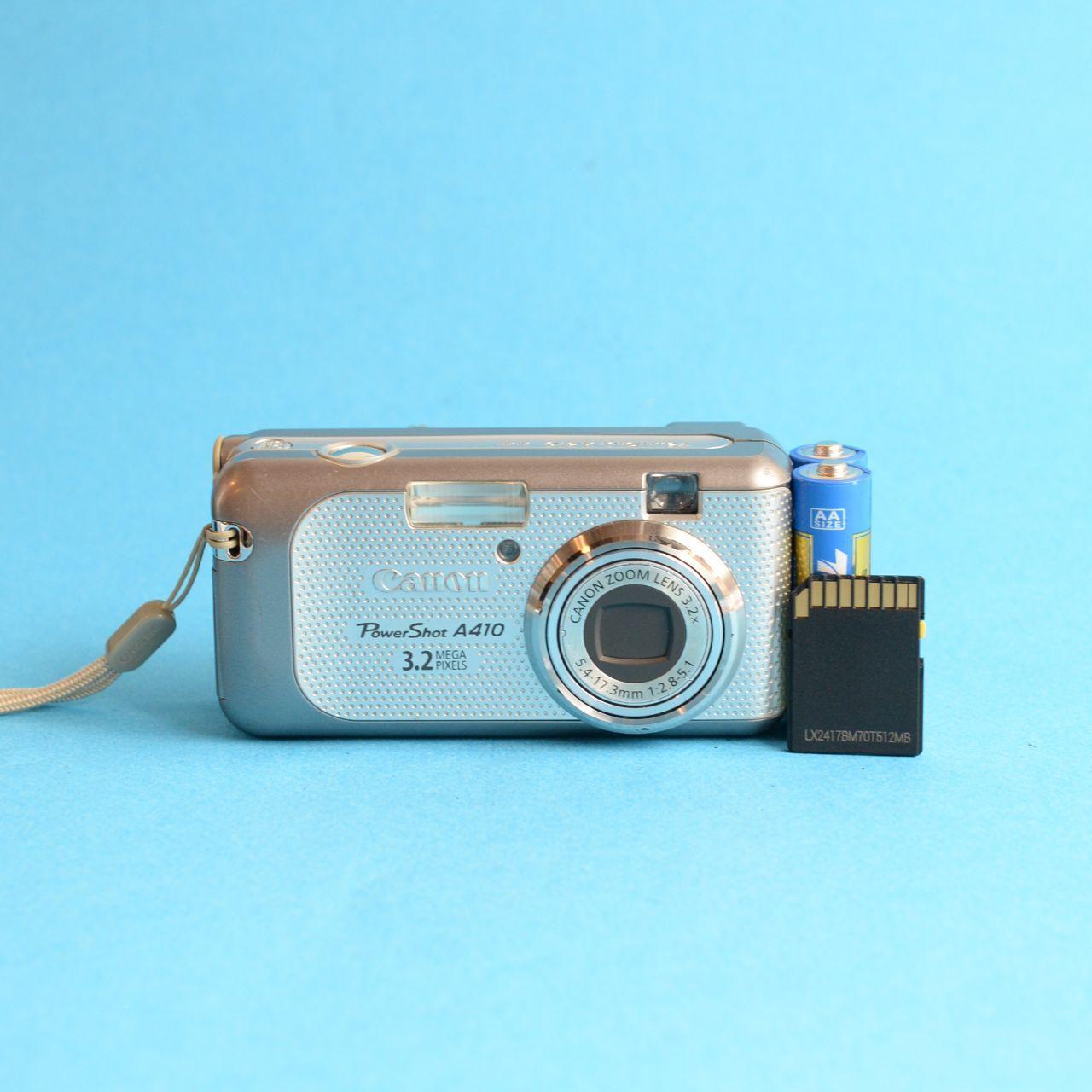 Canon PowerShot A410 Digital Camera | 3.2MP | Tested & Working | Silver