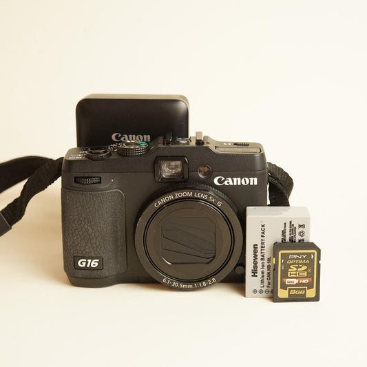 Canon PowerShot G16 Digital Camera | 12.1MP | Tested & Working | Black