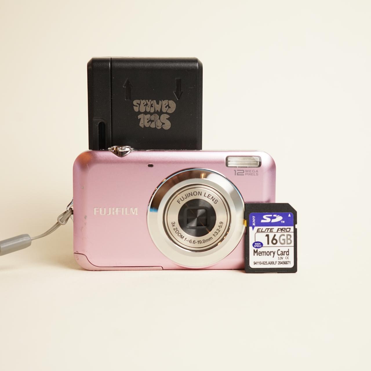 FujiFilm FinePix JV100 Digital Camera | 12MP | Tested & Working | Pink