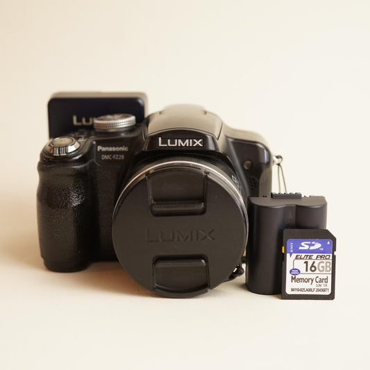 Panasonic Lumix DMC-FZ28 Digital Camera | 10MP | Tested & Working | Black