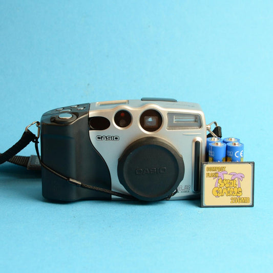 Casio QV-3000EX Digital Camera | 3.34MP | Tested & Working | Silver & Black