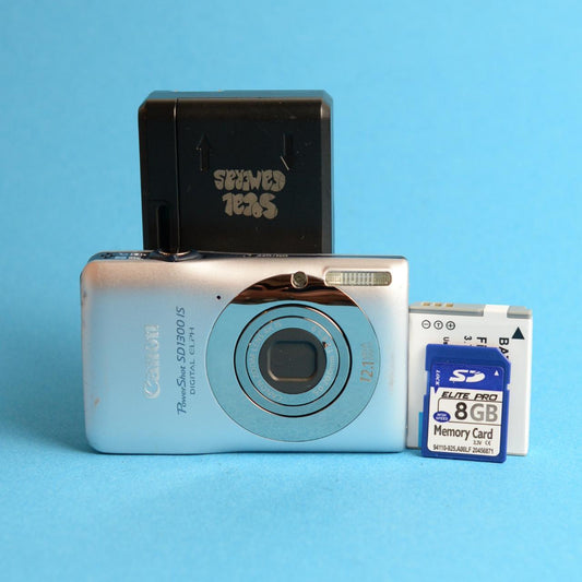 Canon PowerShot SD1300 IS Digital Camera | 12.1MP | Tested & Working | Silver