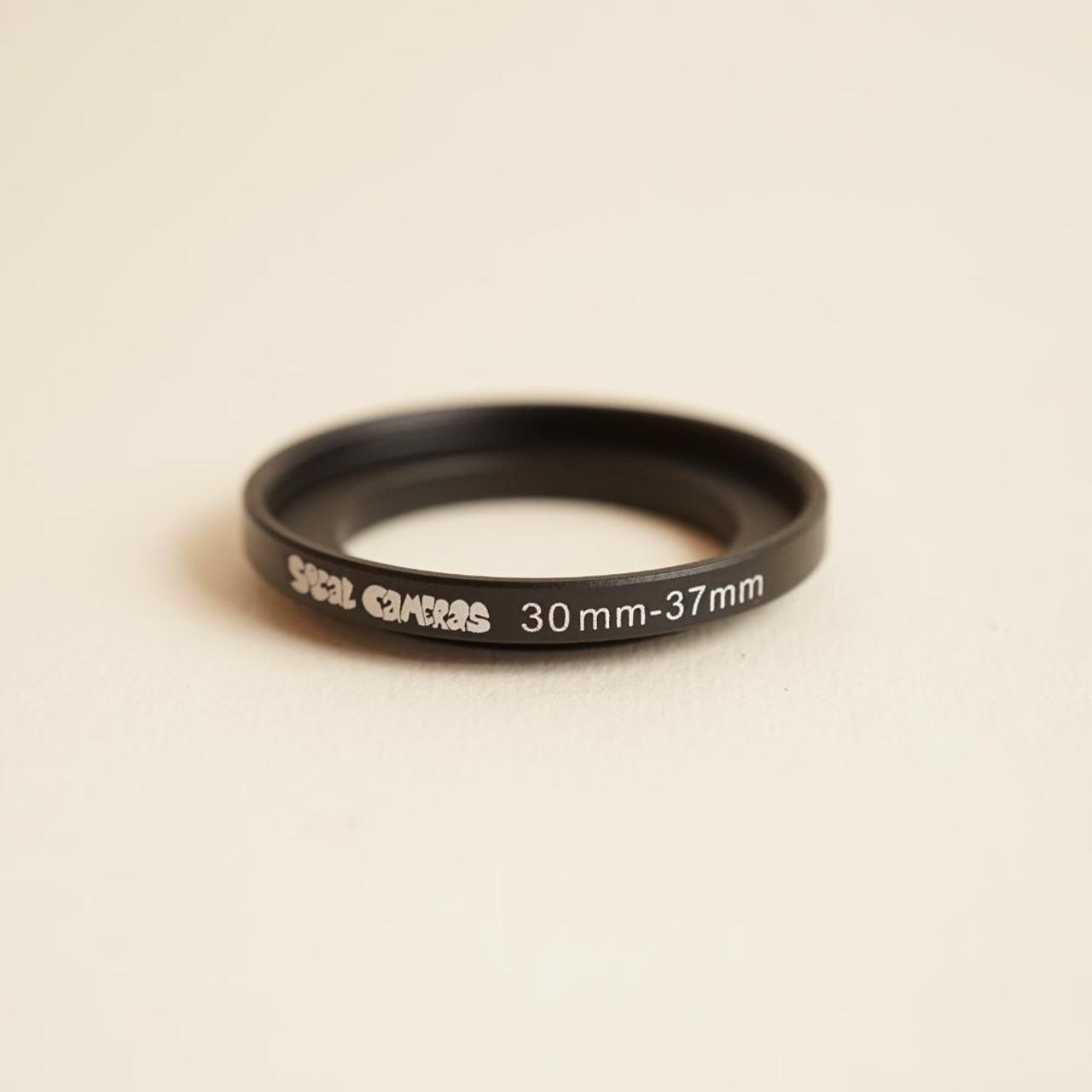 30mm to 37mm Step-Up Ring Adapter | Lens Accessory | Black