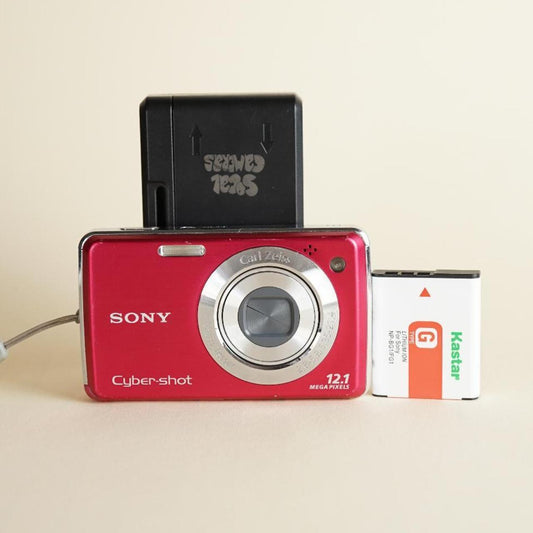 Sony Cyber-Shot DSC-W230 | 12.1MP Digital Camera | Tested & Working | Red