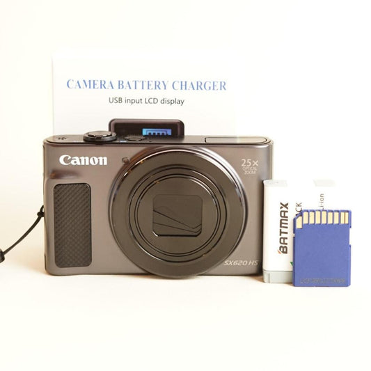 Canon PowerShot SX620 HS Digital Camera | 20.2MP | Tested & Working | Grey