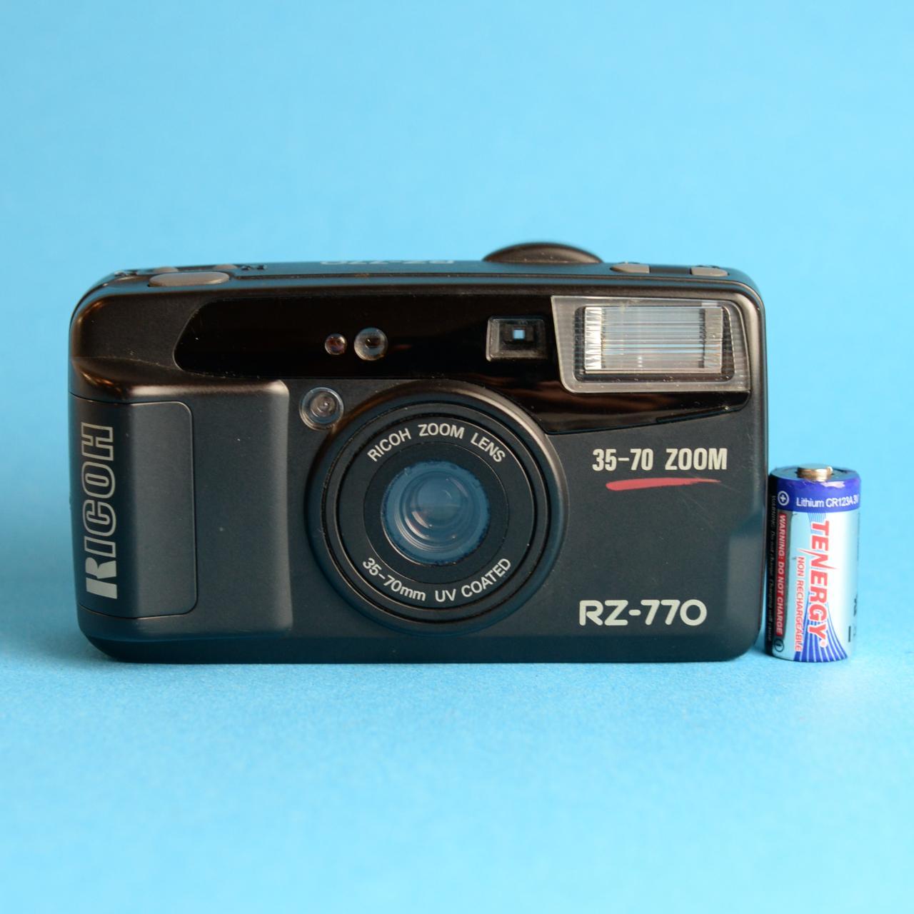 Ricoh RZ-770 Film Camera | 35mm Point and Shoot | Tested and Working w/Warranty | Black