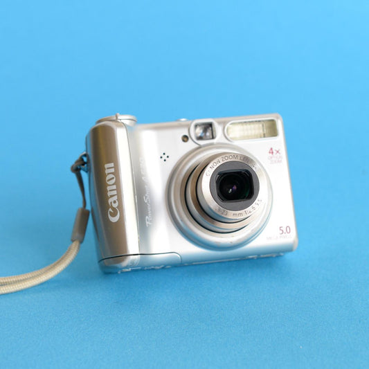 Canon PowerShot A530 Digital Camera | 5MP | Tested & Working | Grey