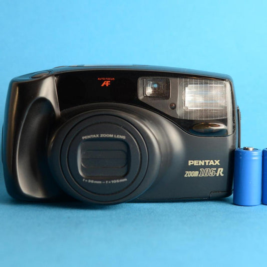 Pentax Zoom 105-R Film Camera | 35mm Film Camera | Point and Shoot | Tested & Working | Black