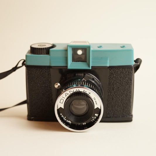 Lomography Diana F+ Film Camera | Medium Format | Tested & Working | Black & Blue