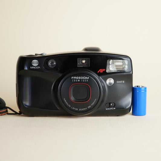 Minolta Freedom Zoom 70EX | 38mm Film Camera | Tested & Working | Black