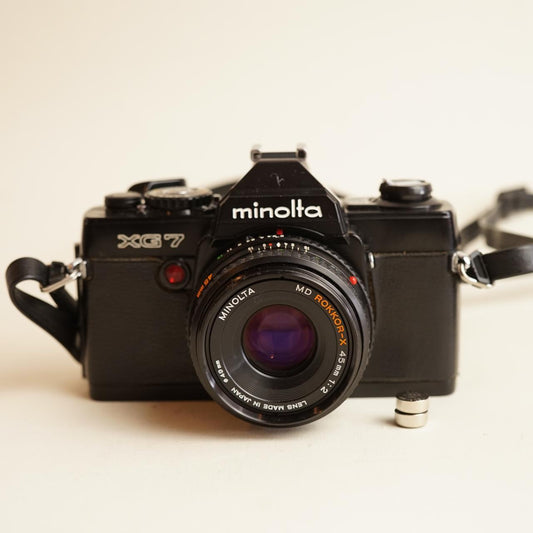 Minolta XG-7 Film Camera | 35mm SLR | Tested & Working | Black