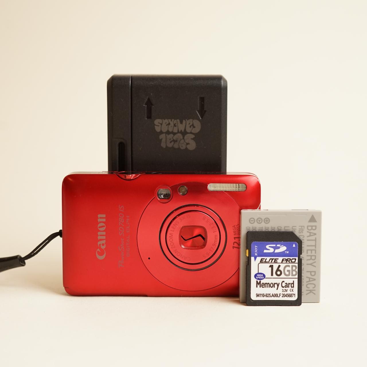 Canon PowerShot SD780 IS Digital Camera | 12.1MP | Tested & Working | Red